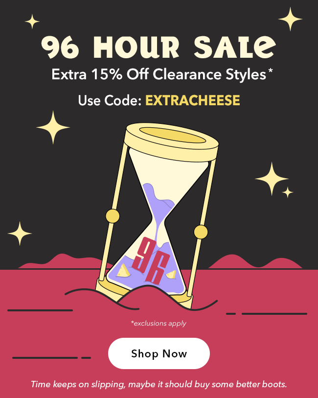Extra 15% Off Clearance with Code EXTRACHEESE